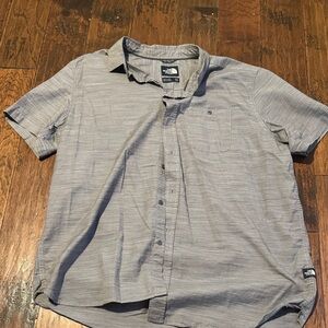 The North Face Men's Casual Gray Button-Down Shirt
